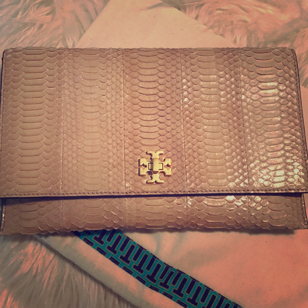 Snakeskin Tory Burch Clutch